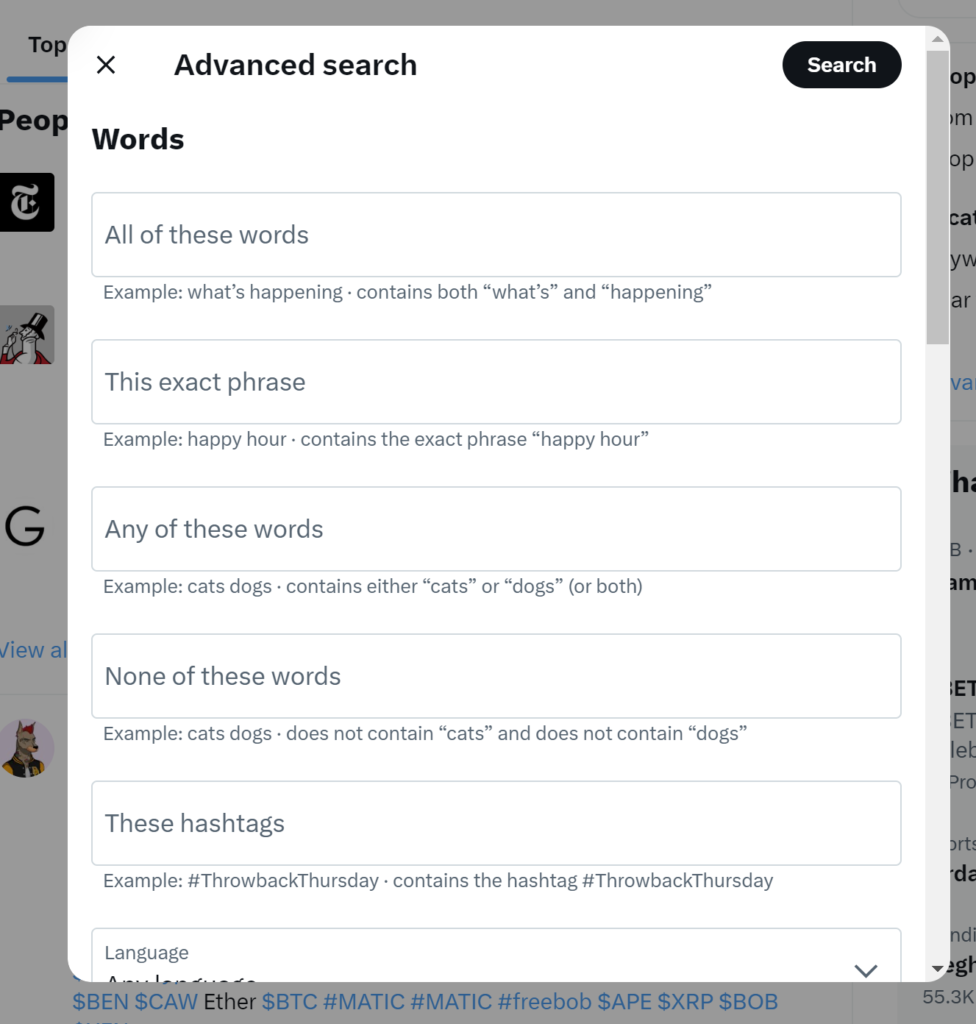 Search Tweets by Keyword - Blogpandit.com